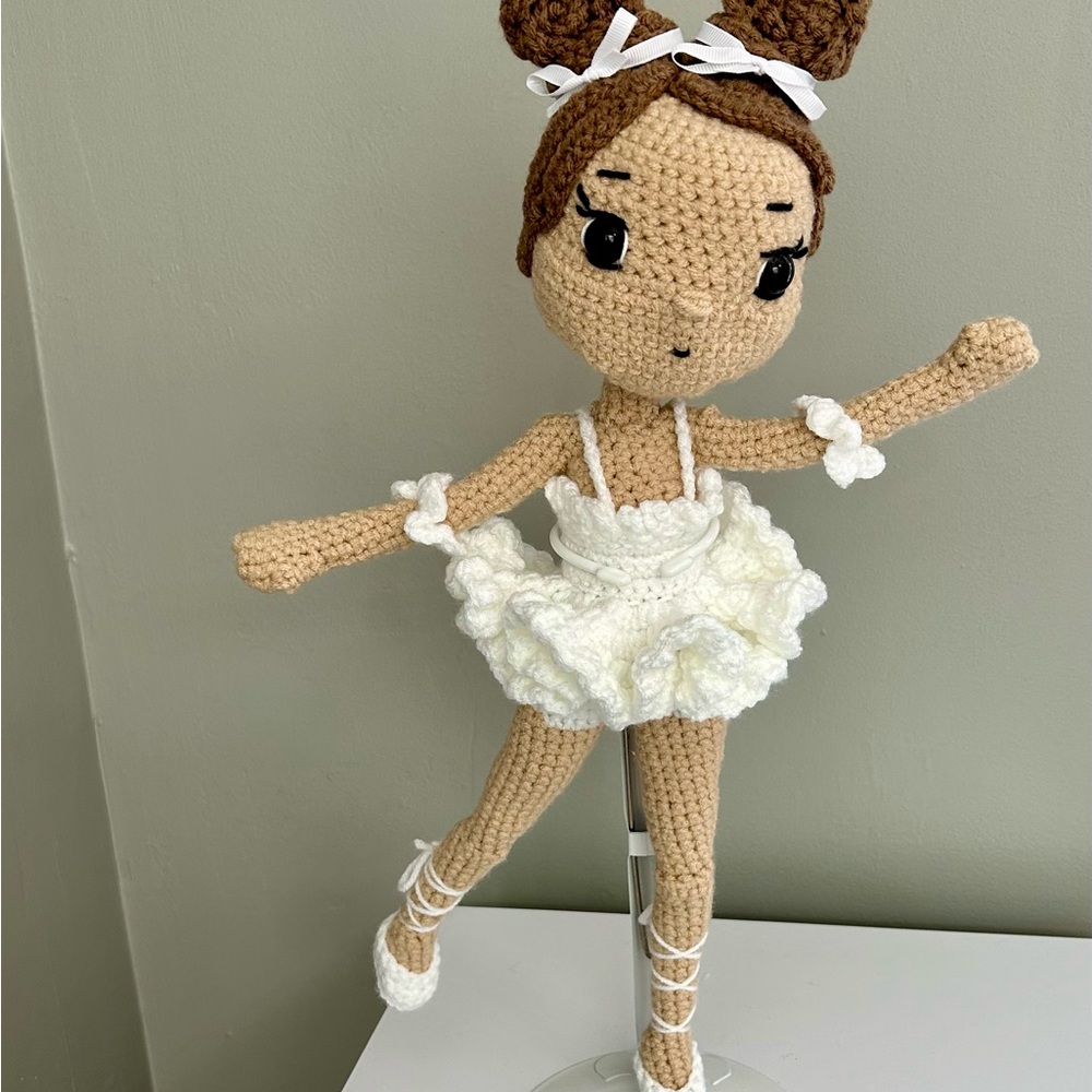 Handmade Crochet Ballerina Doll